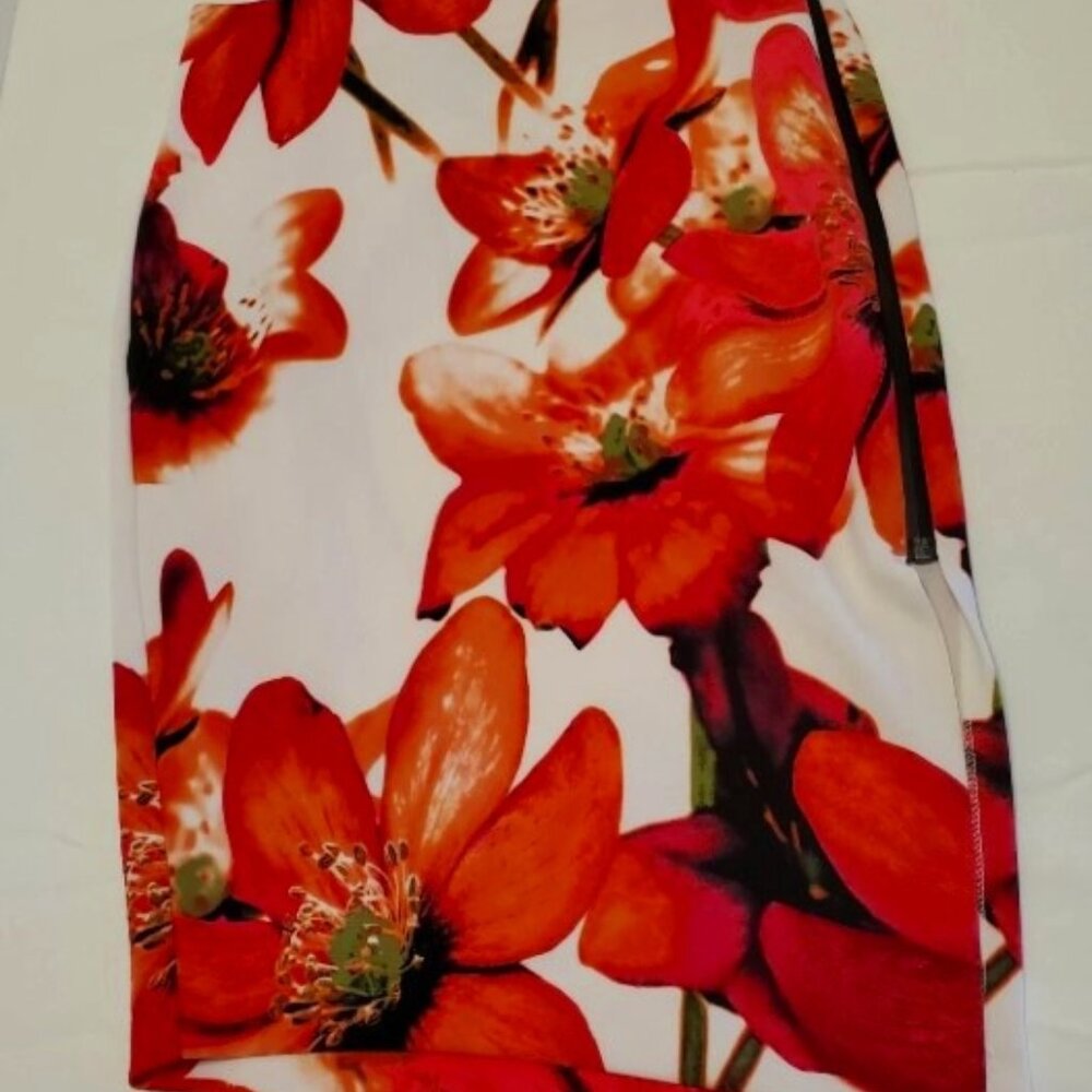 Worthington Utopian Bright Floral Pencil Skirt NWT Woman Petite Size 6